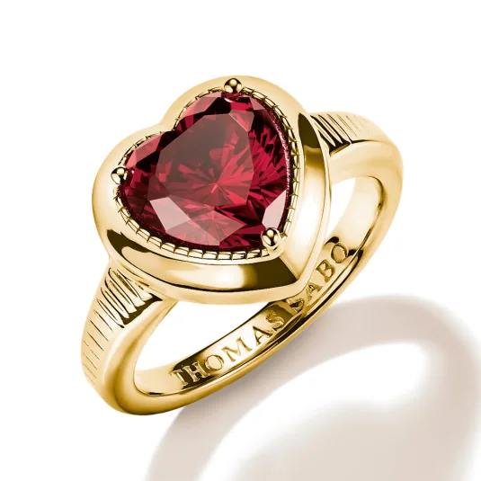 THOMAS SABO prsten Red Heart Zirconia prsten TR2524-414-10