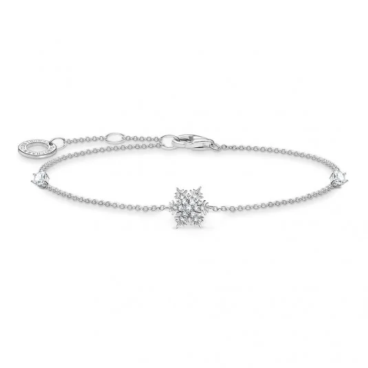THOMAS SABO náramek Snowflake with white stones náramek A2082-051-14-L19v