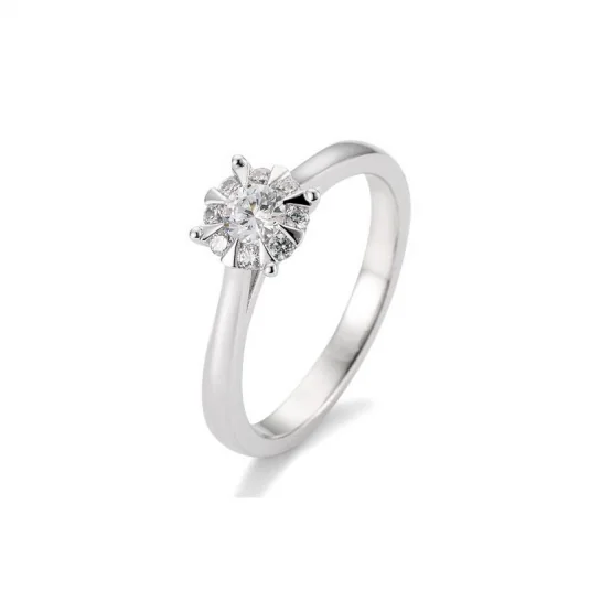 SOFIA DIAMONDS prsten z bílého zlata s diamantem 0,39 ct prsten BE41/05765-W