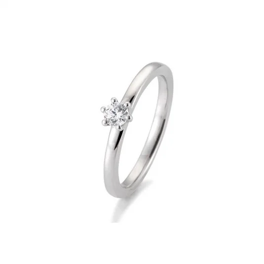 SOFIA DIAMONDS prsten z bílého zlata s diamantem 0,20 ct prsten BE41/05989-W