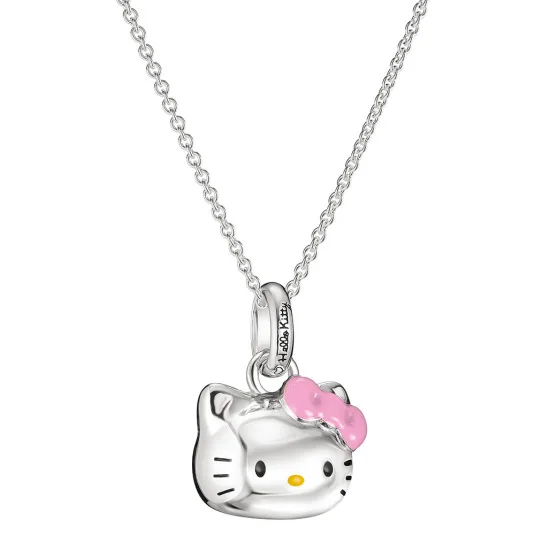 THOMAS SABO náhrdelník Hello Kitty pink bow náhrdelník KE2392-M06-7